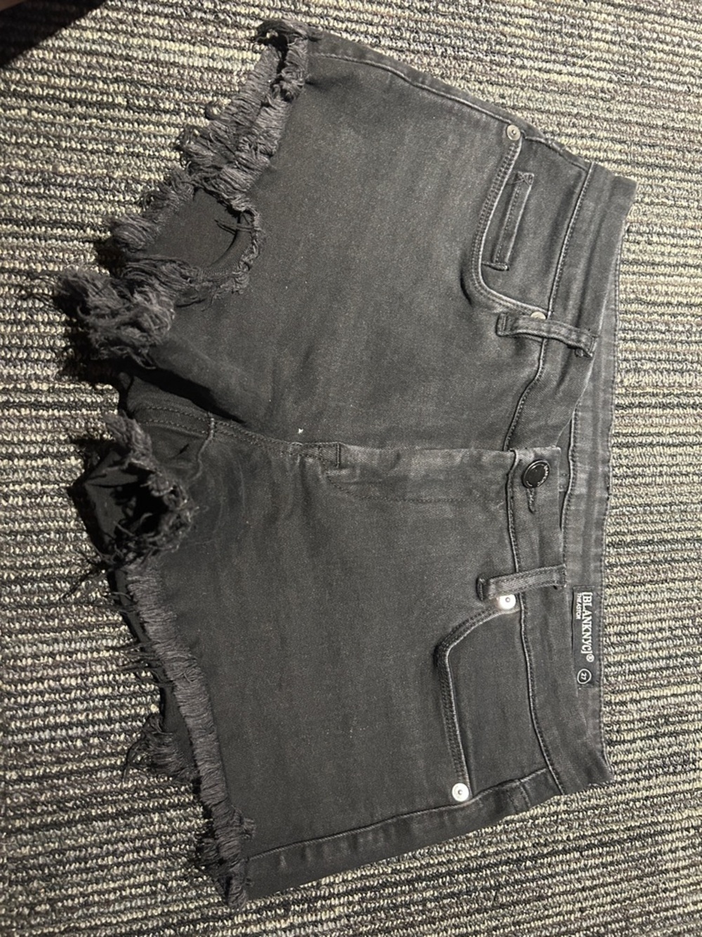 Blank NYC Black Denim Shorts